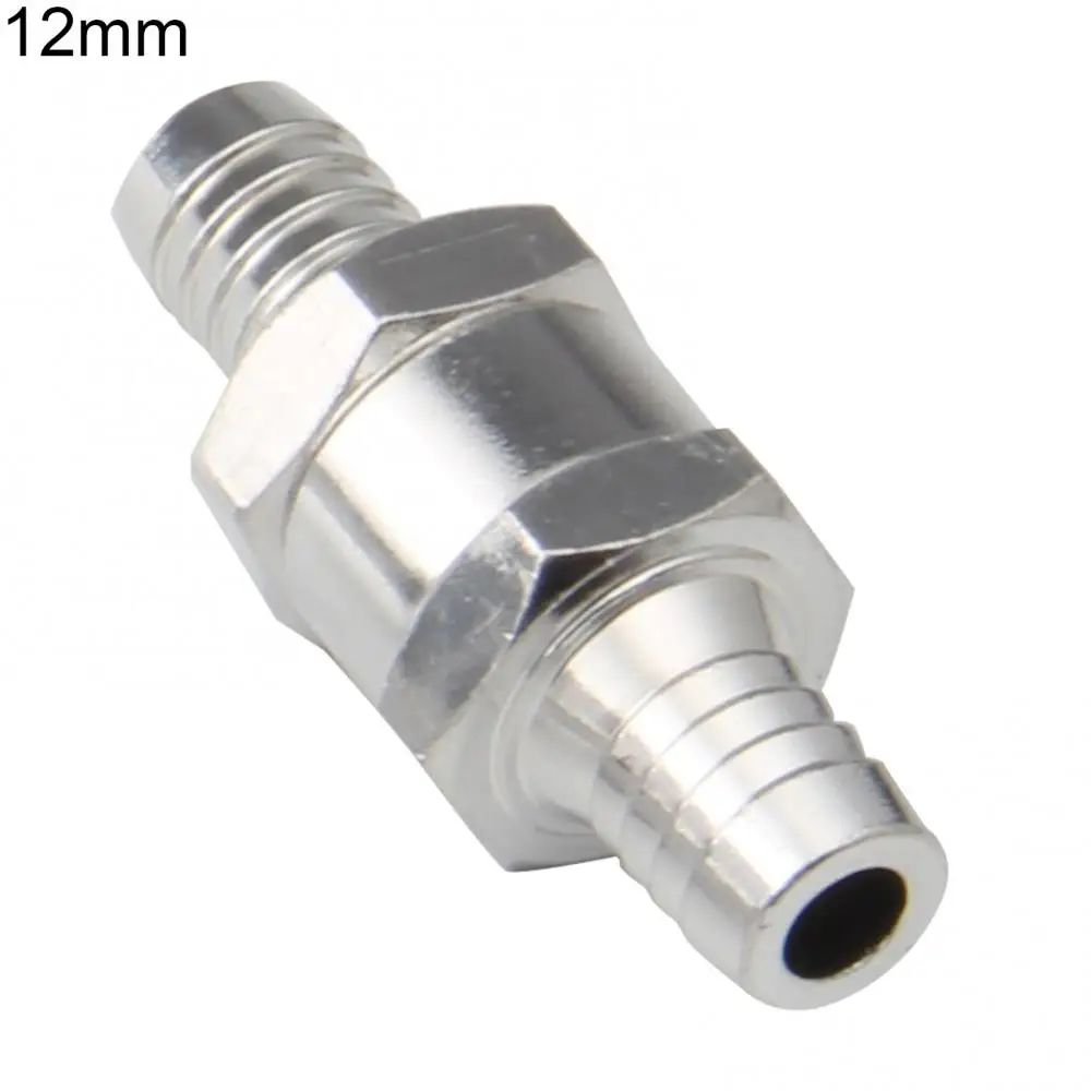 Aluminum Alloy Car One Way Non Return Petrol Oil Fuel Check Valve Accessories Fuel Pump Unidirectional Parts