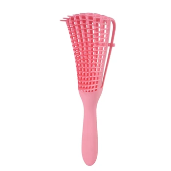

Pink Women Hair Scalp Massage Comb Hairbrush Wet Curly Detangle Hair Brush for Salon Hairdressing Styling Tools