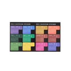 2022 Plan this note stick waterproof notepad month index label sticker schedule this English self-adhesive sticker