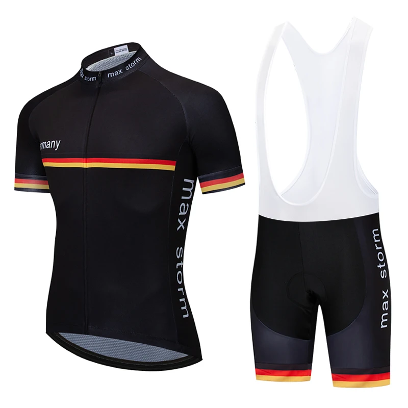 

2021 New Team black Germany Cycling Jersey Customized Road Mountain Race Top max storm mtb jersey