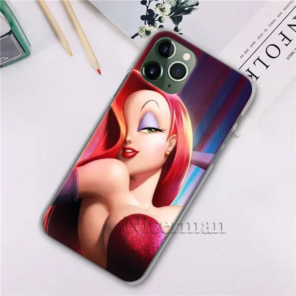 Сексуальный чехол для телефона Jessica Rabbit для Apple iPhone X, XR, XS, 11 Pro Max, 7, 8, 6, 6s Plus, 5 5S, Жесткий Чехол - Цвет: H01