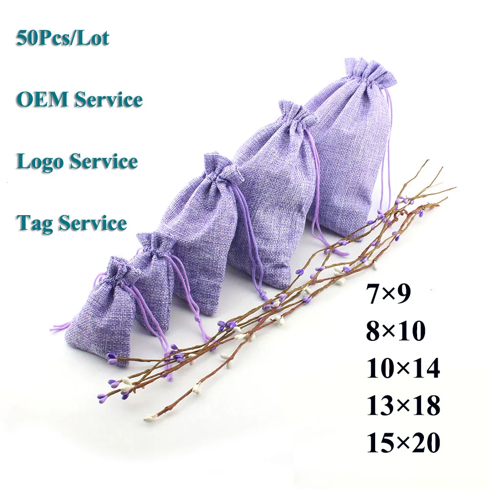 Packing Bag Burlap Bag Jute Bag Pouch Jewelry Packaging Display