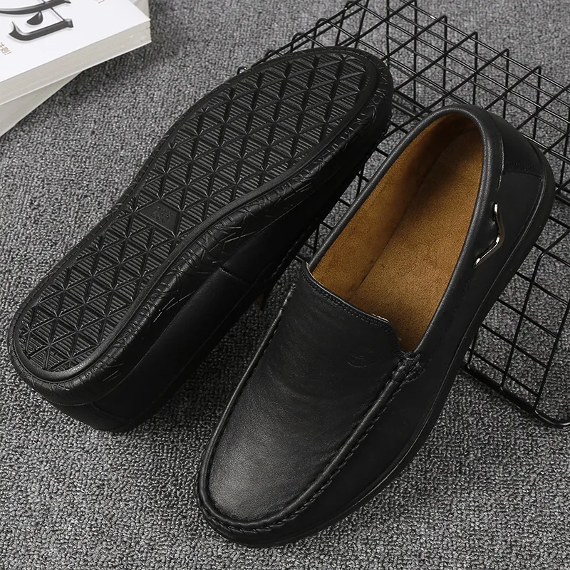 Merkmak 2020 Casual Men's Shoes Genuine Leather Breathable Moccasins Causal Loafers High-Quality Comfortable Soft Driving Shoes