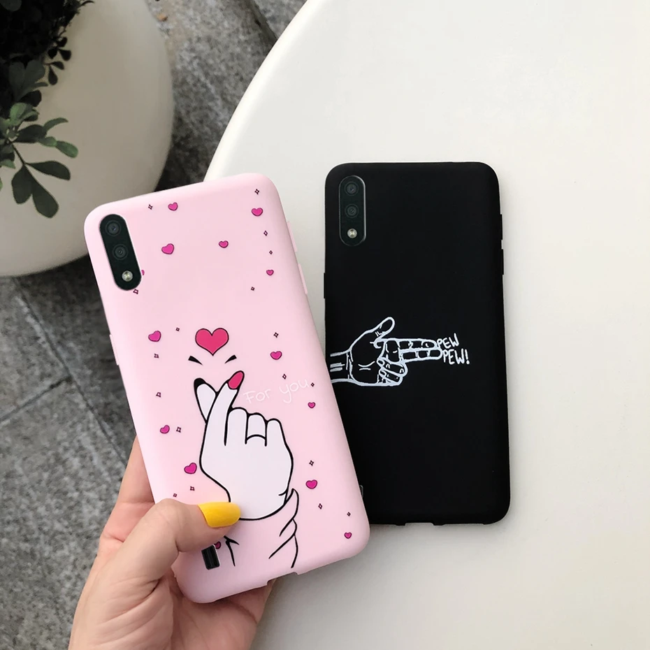 Чехол для Samsung Galaxy A01 мягкий силиконовый чехол накладка из ТПУ с рисунком конфет