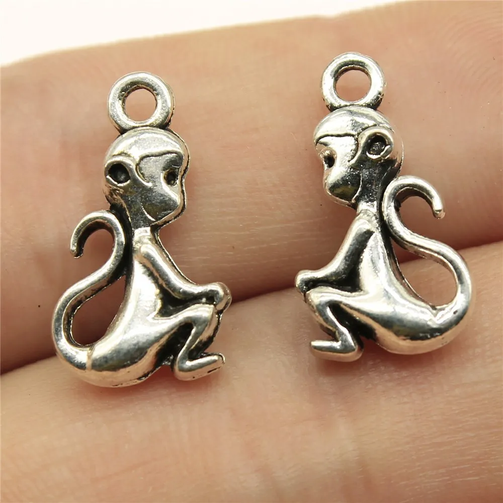 10 шт. подвески в виде обезьяны 20 х10 мм 2 цвета|monkey charm|charm charmdouble sided charms |