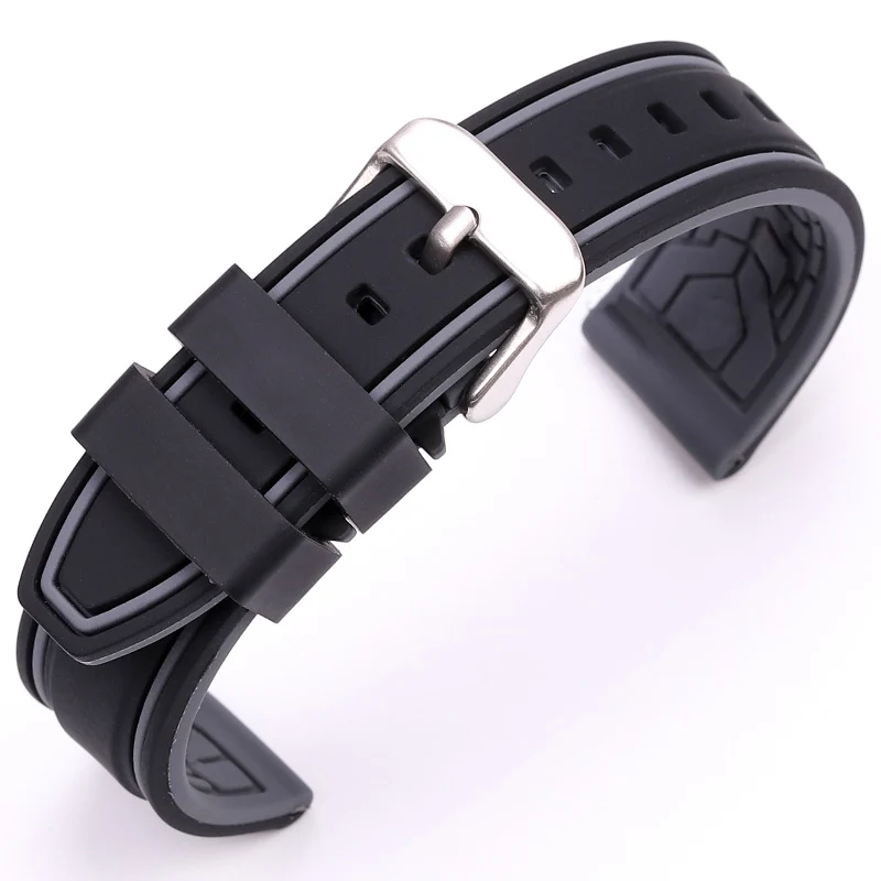 HENGRC-Soft-Silicone-Watch-Band-Strap-20mm-22mm-24mm-26mm-Fashion-Women-Men-Color-Matching-Watchbands (2)