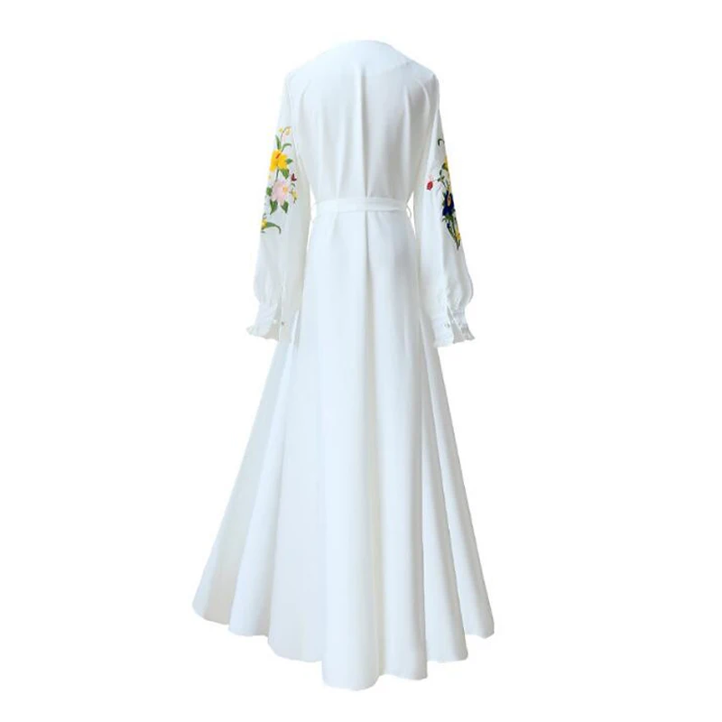Платье MISSJOY Abaya женское с круглым вырезом повседневная элегантная мусульманская