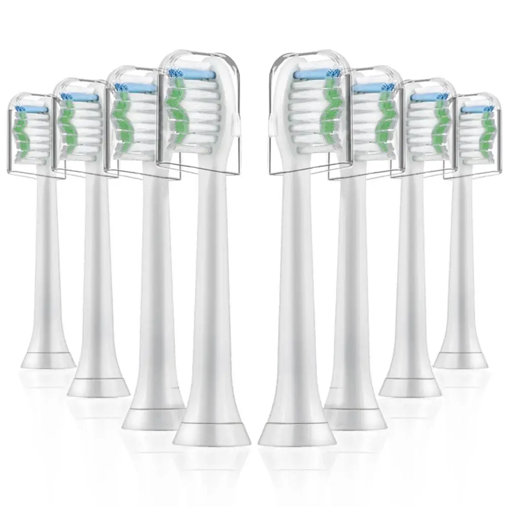 

8Pcs Toothbrush Heads with Caps for Philips Sonicare Diamondclean HX6064/HX6930/HX6710/HX9140 Proresults Brush Heads