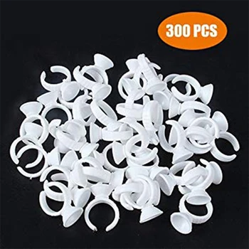 

300Pcs S Disposable Caps Ring Tattoo Ink Cup for Permanent Makeup Pigment Holder Accessories Tattoo Tools