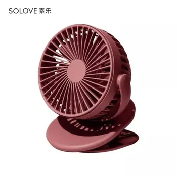 

Solove Mini Clip-on Fan 360 Degree Rotating 3 Speed Handheld USB Electric Fan for Student Dormitory Home Summer Cooling
