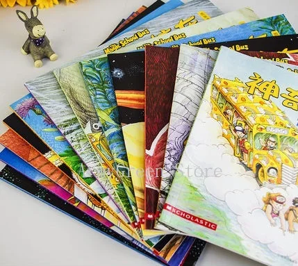 12 книг The Magic School Bus книга с картинками версия для детей образование интересные