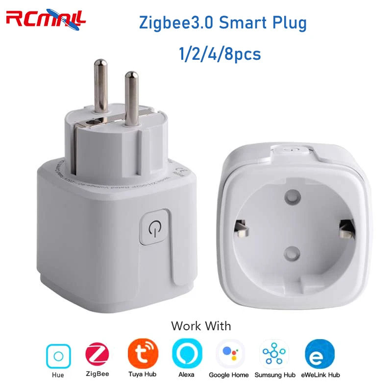 ZigBee Smart Plug Socket Outlet Switch US Plug for Alexa Samsung SmartThings Lot 