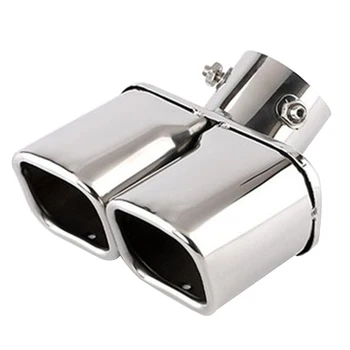 

Easy Install Stainless Steel Car Parts Exhaust Tail Pipe Nozzle End Outlet Universal Rear Straight Muffler Tip Auto 1 To 2