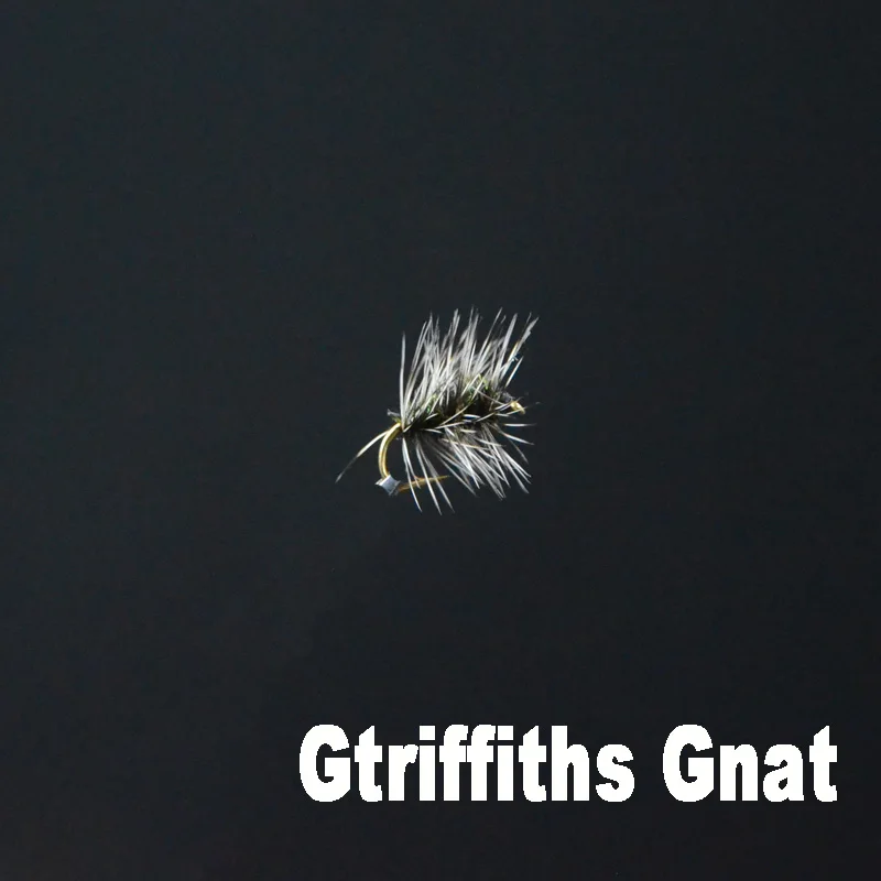 Griffith Gnat CONTEMPLATOR 6 шт. 14# Гриффит Gnat имитирующий midge кластер для ловли нахлыстом Сухих Мух Универсальный caddis/midge муха mouche для ловли форели - Цвет: Griffith Gnat