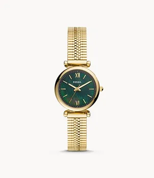 

2020 Fossil Fashion Casual Women Watches Carlie Mini Three-Hand Gold-Tone Stainless Steel Luxury Women's Watch ES4645