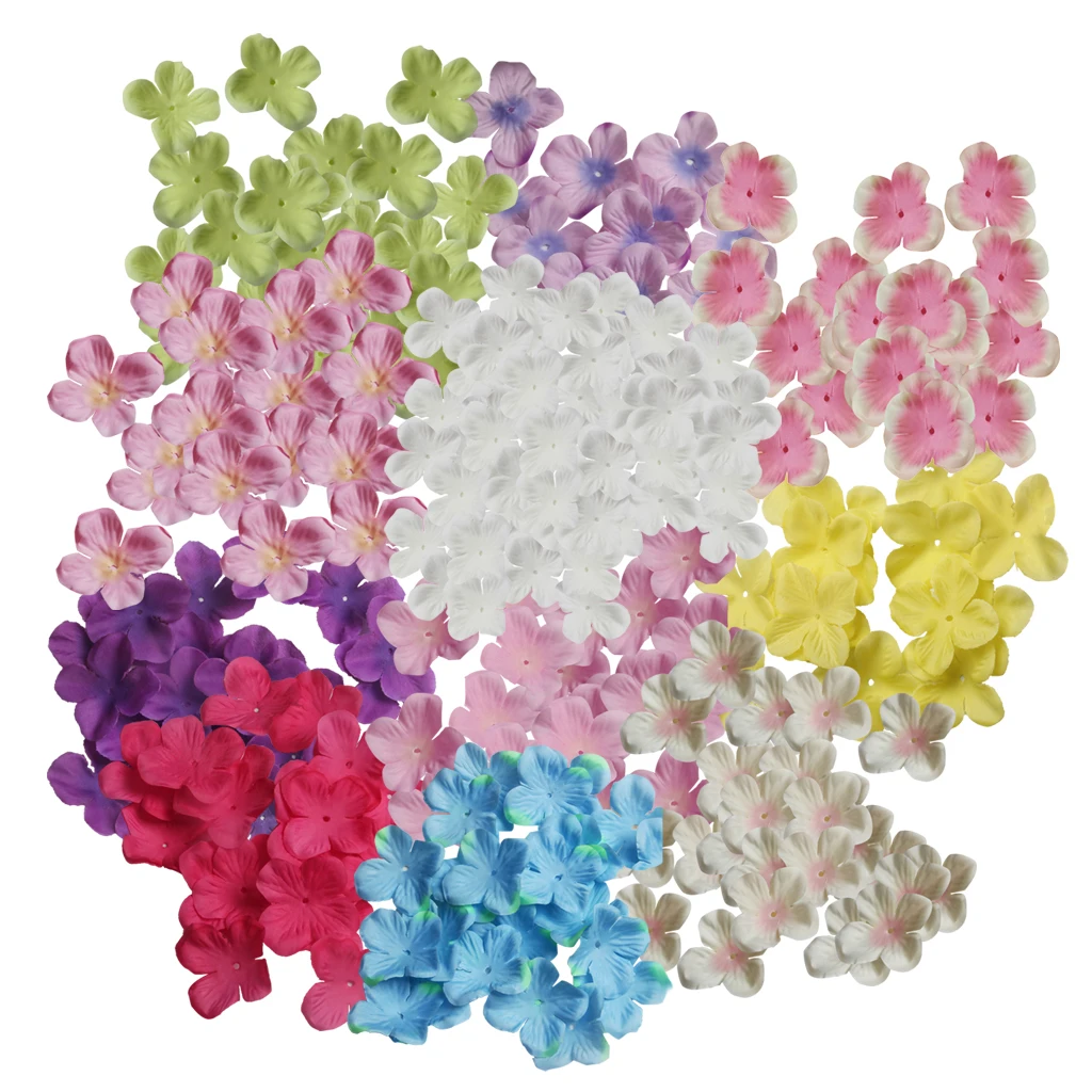MagiDeal 500pcs Artificial Rose Flower Petals for DIY Hair Bow Dress Craft