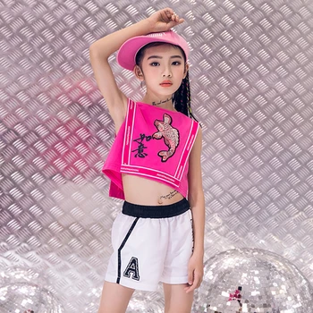 

Jazz Dance Costumes Children Hip Hop Performance Clothing Cheerleader Costume For Kids Stage Show Street Dancewear DNV12027