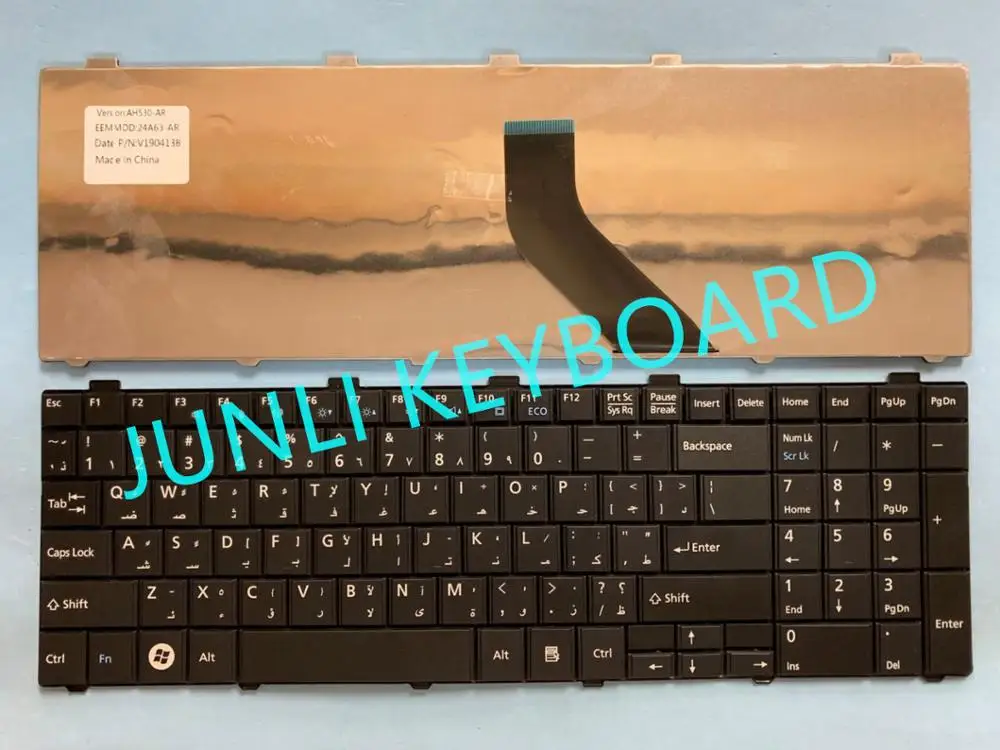 JUNLI клавиатура для Fujitsu Lifebook A530 AH530 A531 AH531 NH751 арабский черный | Компьютеры и офис