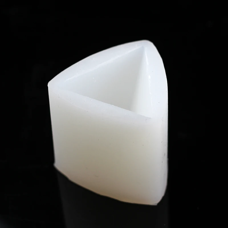 Cement Ring Holders Ornaments Mold Silicone Concrete Pyramid Shape Jewelry Display Stand Mould DIY Decoration Tool