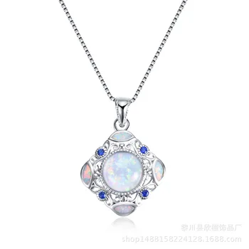 

SBN011 925 Sterling Silver European and American fashion jewelry necklace pendant short clavicle chain