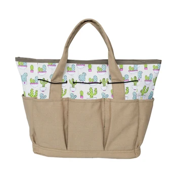 

Practical Garden Tool Bag Lawn Accessory Storage Case Portable Tools Bag Canvas Flower Shovel Multi Pockets With Handle