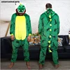 Kigurumi Onesies Cosplay Green dinosaur adult pyjamas for men and women halloween costumes pajamas Animal Sleepwear Jumpsuit ► Photo 1/4