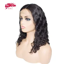 Короткие натуральные волосы боб парик предварительно сорвал с волосами младенца 1"-14" бразильские волосы remy 13x6 человеческие волосы парики