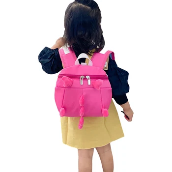 

Kids Dinosaur Backpack Cartoon Aminals Kindergarten School Bags Cute Anti Lost Bags for Toddler Girls Boys