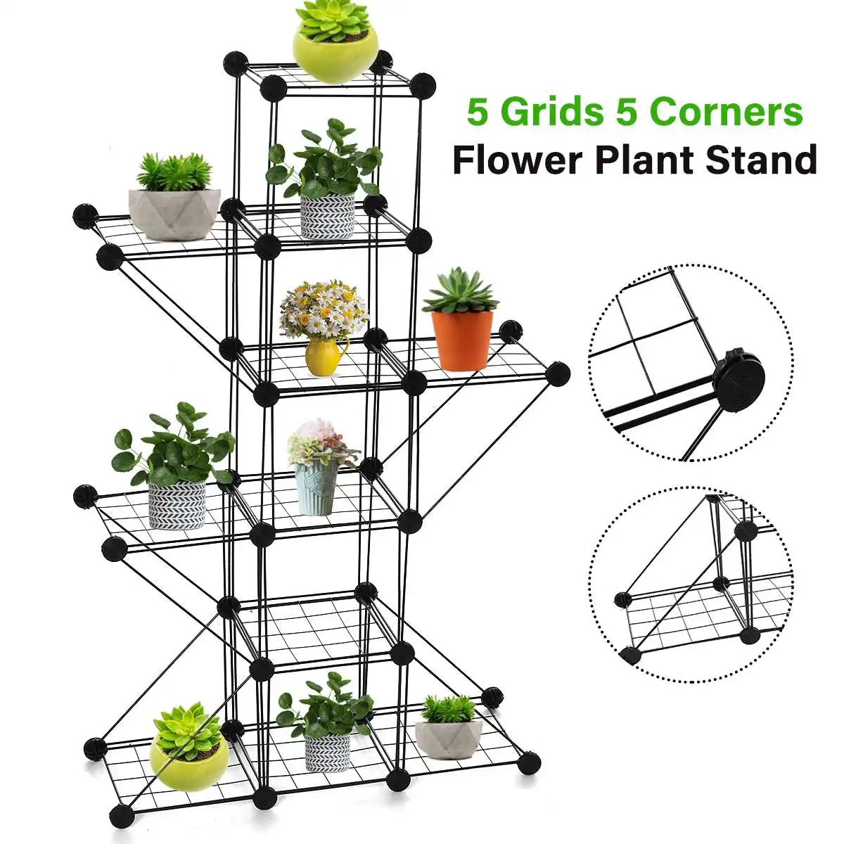 3 / 4 / 5 Grids Plant Stand Flower Pot