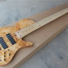 Высокое качество цельный шеи через тело 5 струн электрическая бас гитара 5yue20