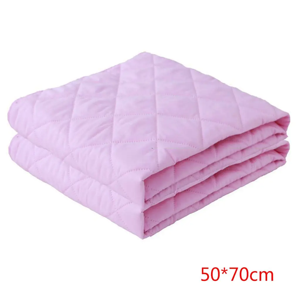 Pink 50X70CM 50*70 см/70*120 см Водонепроницаемая детская пеленка подгузник коврик мочи Детские просторные постельное белье Пеленальный подкладочный лист протектор - Цвет: Pink 50X70CM