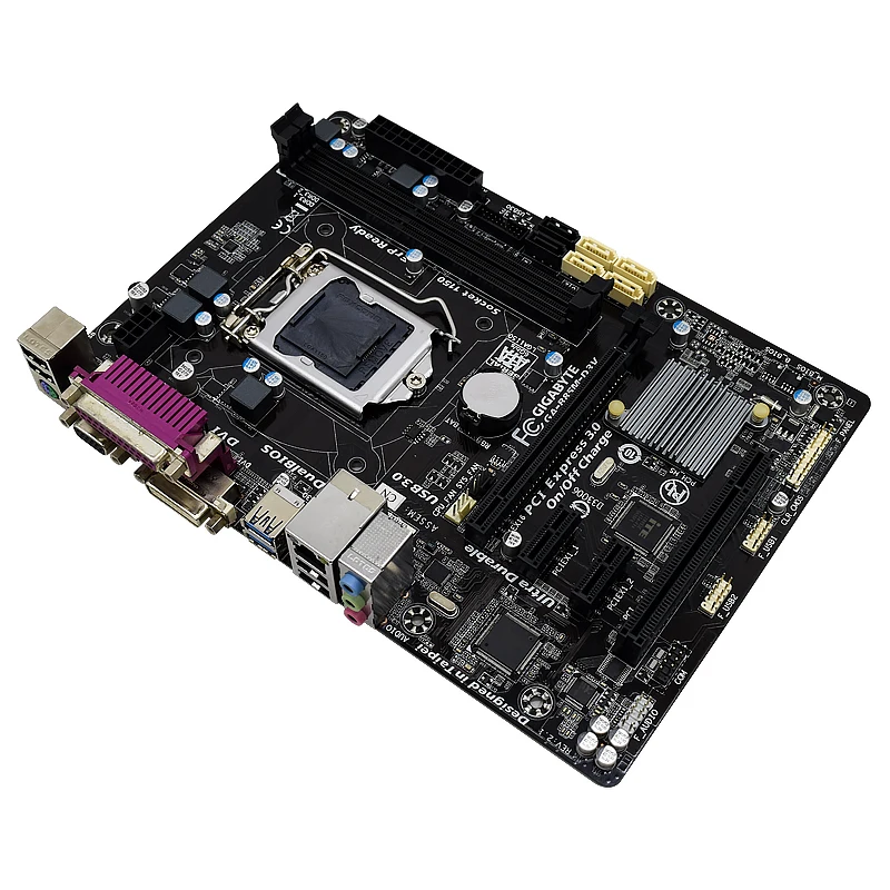 GIGABYTE GA B85M D3V рабочего Материнская плата B85 разъем LGA 1150 i3 i5 i7 DDR3 16 ГБ Микро ATX UEFI BIOS