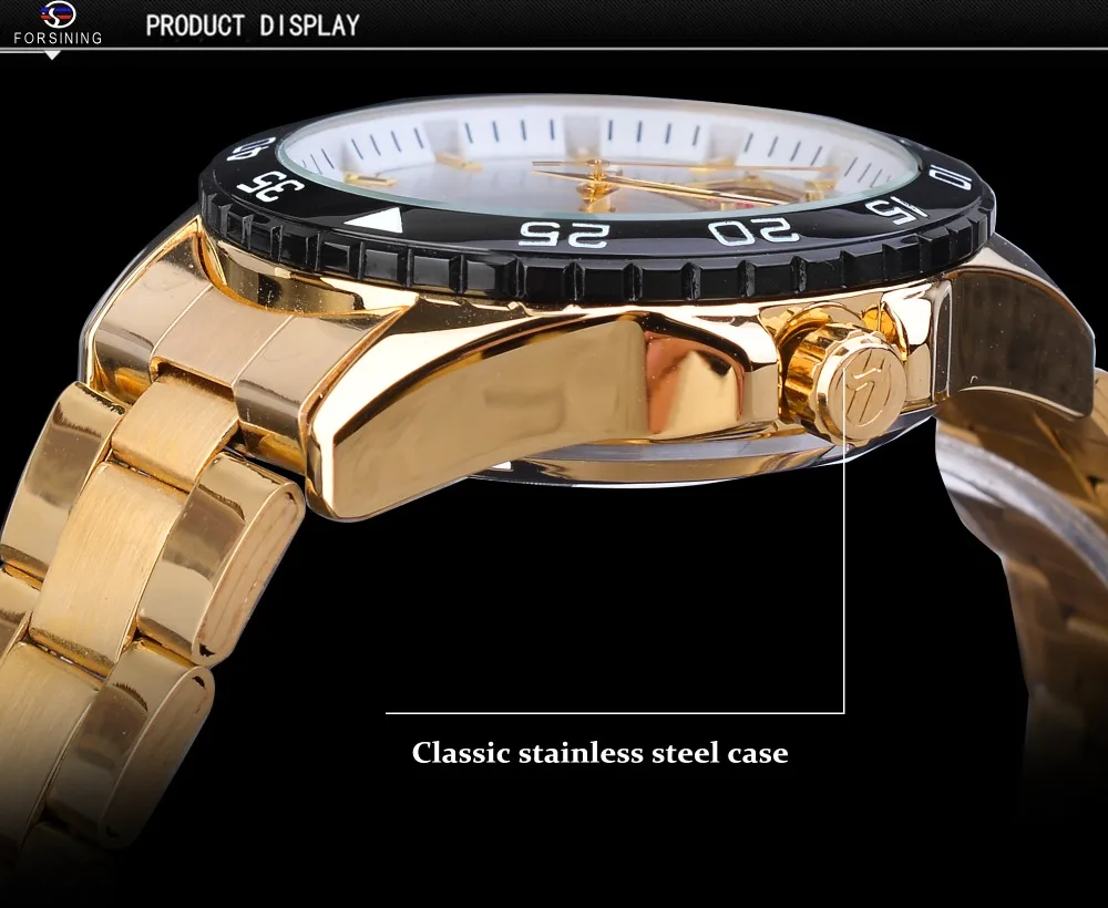 Forsining механические золотые мужские часы лучший бренд класса люкс Бизнес Мужские часы бизнес автоматические Новое поступление модные мужские часы