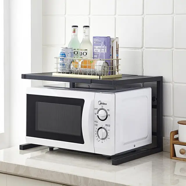 Multi-use Microwave Oven Rack: A Stylish and Versatile Addition to Your Kitchen