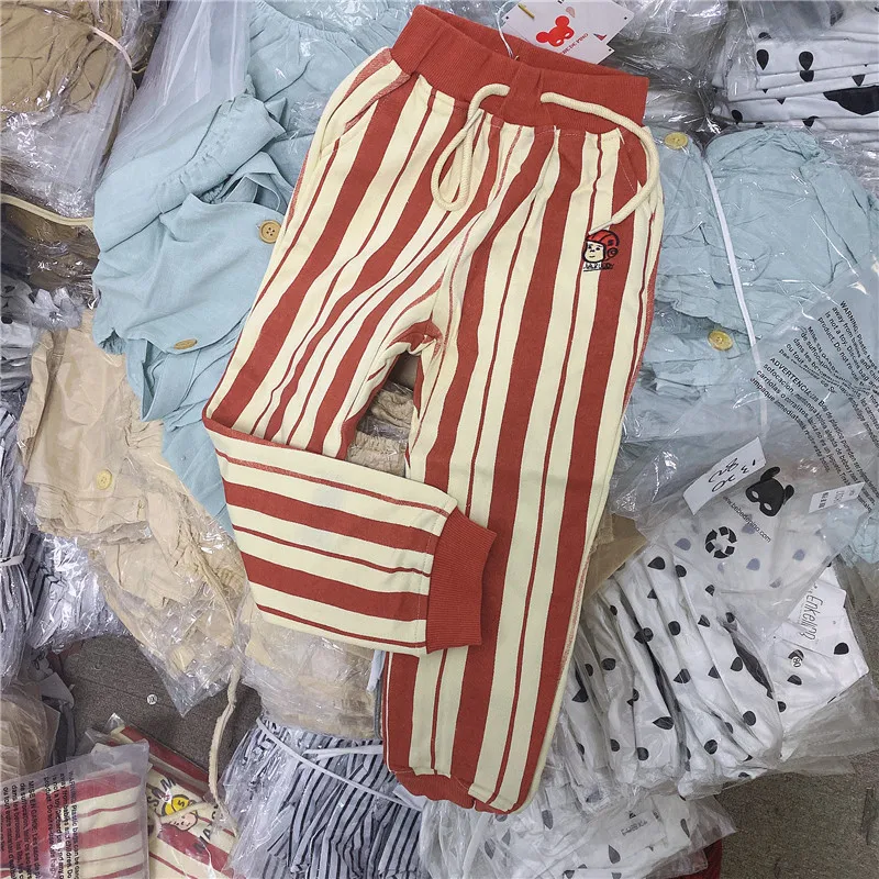 Pants Детский осенне-зимний свитер с капюшоном, милые брендовые топы для маленьких мальчиков и девочек, брендовые дизайнерские корейские модные топы для малышей - Цвет: Pants