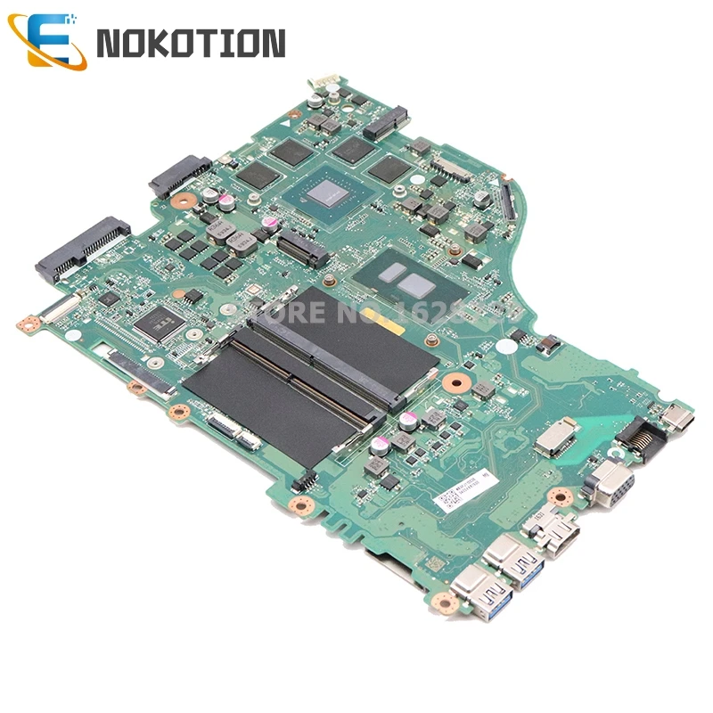incredible  NOKOTION For Acer aspire E5-575 E5-575G laptop motherboard SR2ZV I7-7500U CPU GTX950M GPU DAZAAMB16