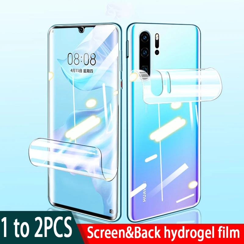 t mobile screen protector 1 to 2pcs back hydrogel film on for Huawei P30 Pro P20 Lite Mate 20 p20pro p30pro P 30 P50 screen protector not tempered glass phone screen protectors