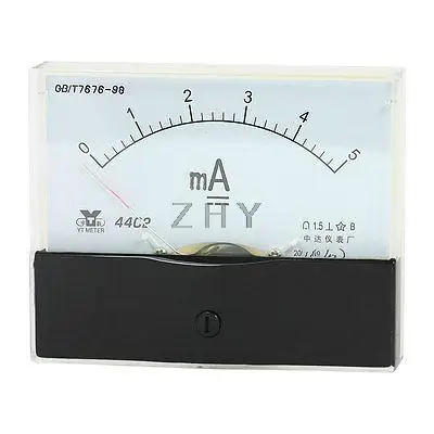 

Measurement Tool Analog Panel Ammeter Gauge DC 0 - 5mA Measuring Range