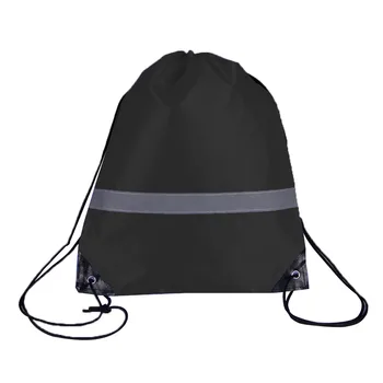 

10 Pcs Camping Gift School Walking Travel Students Storage Drawstring Bags Outdoor Gym Pouch Large Capacity Reflective Strap