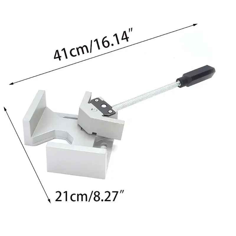 

Single Handle 90 Degrees Right Angle Clamp Two Axis Alluminum Carpentry Woodworking Tools Welding Clamp Whosale&Dropship