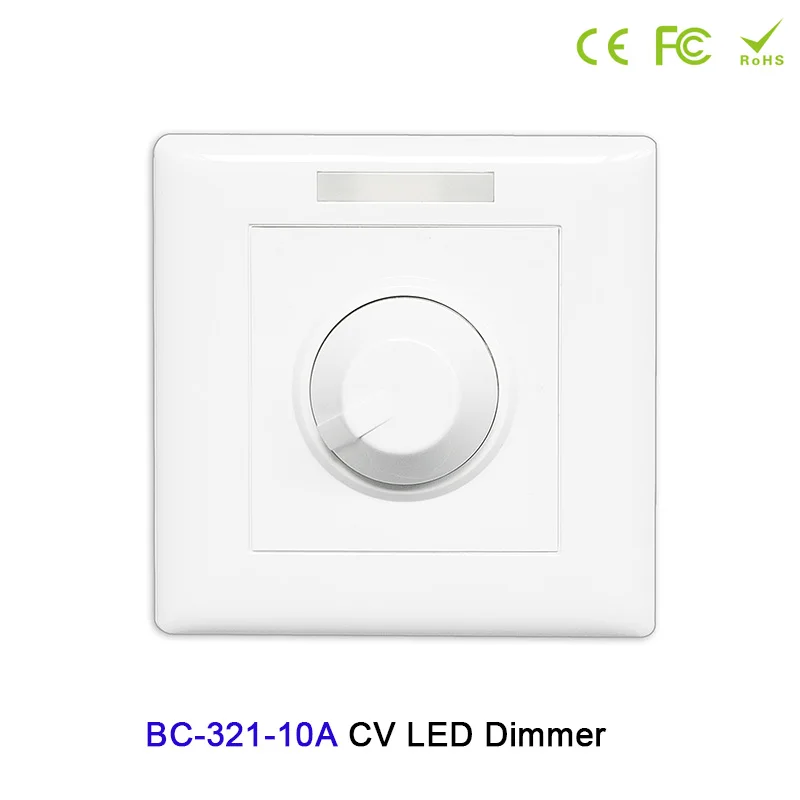 

BC-321-10A Constant voltage PWM knob style dimmer DC12V-24V 10A manual switch controller for LED strip light