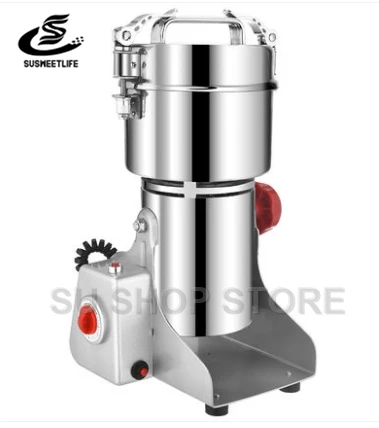 110V 700g Swing Type Electric Grains Herbal Powder Miller Dry Food Grinder Machine high speed Intelligent Spices Cereals Crusher photo