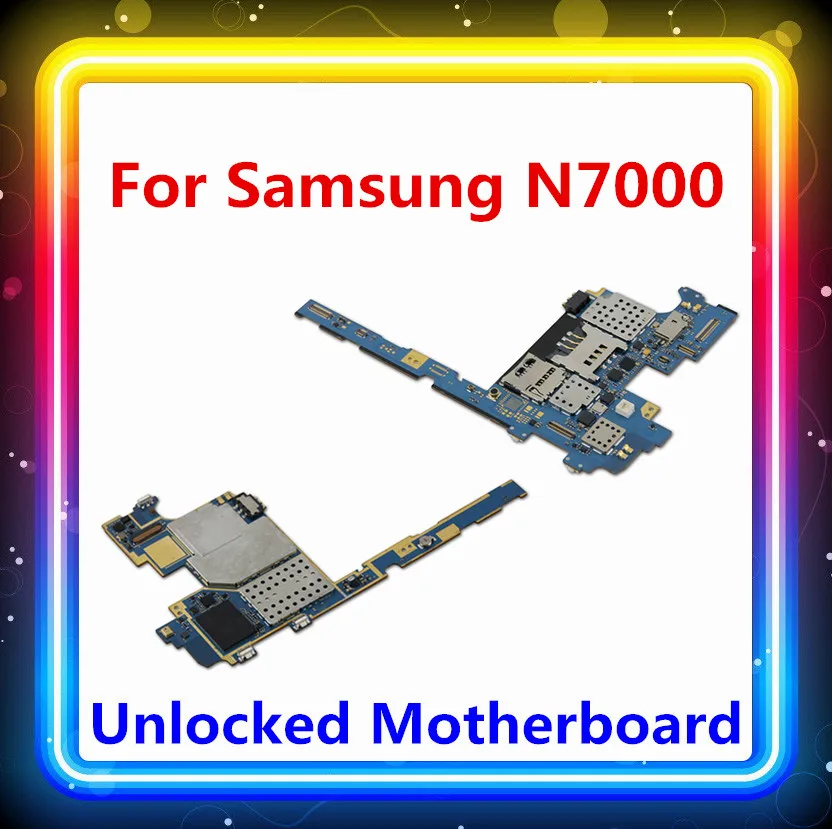 Разблокирована для samsung galaxy note N7000 материнская плата заменена использованная телефонная панель для note N7000 Материнские платы с системой android
