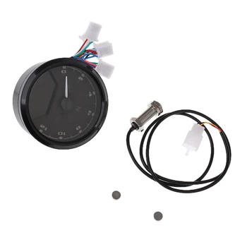 

Universal Motorcycle 12V 90mm LCD Digital Tachometer Speedometer Odometer with LED lIGHT
