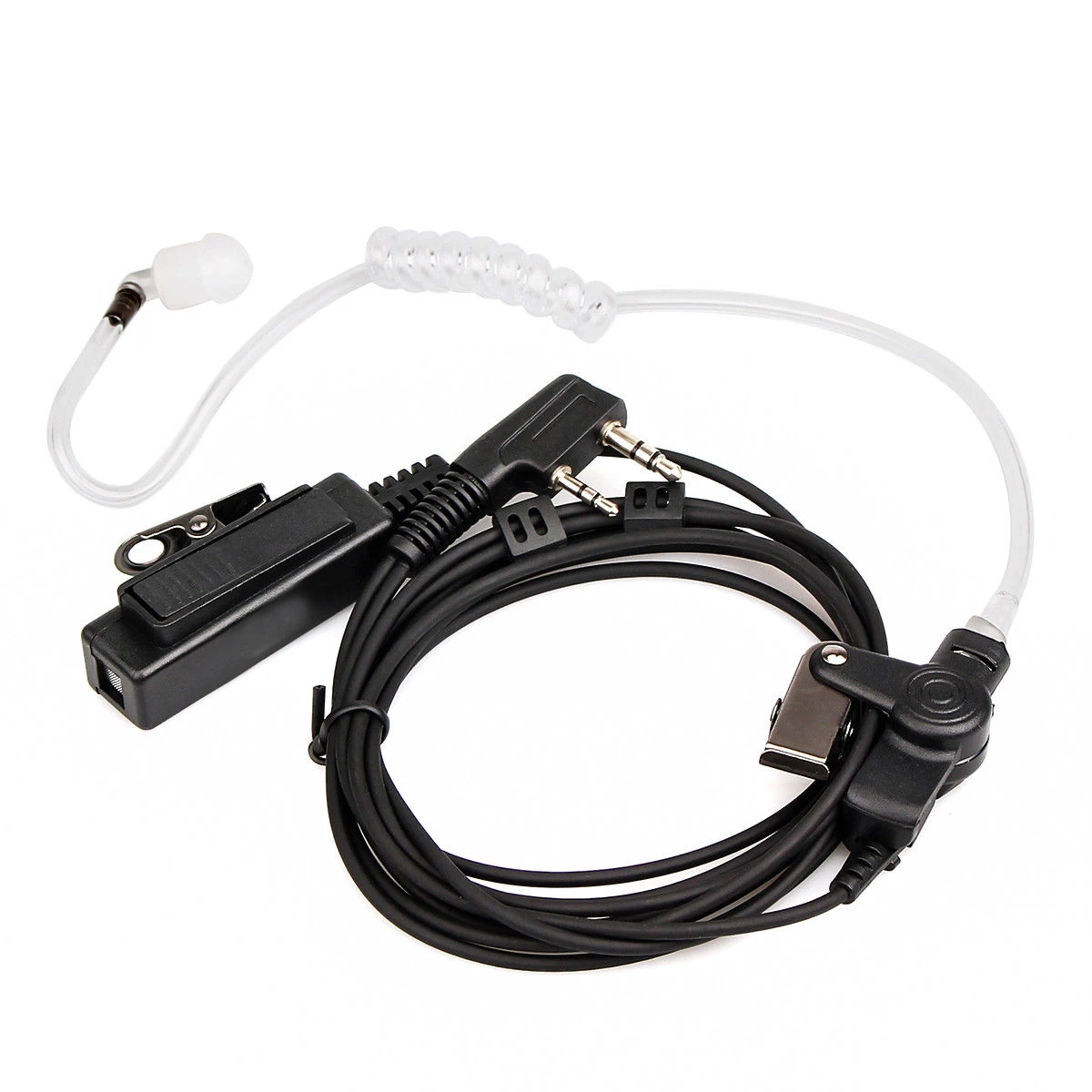 

Covert Acoustic Tube SPK Earphones For Baofeng UV5R Kenwood Retevis H777 TYT HYT Radios Earpiece Headset 2-Pin Microphone