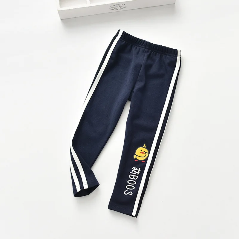for Summer Blue Весенне-осенние длинные штаны для маленьких девочек; милые леггинсы в Корейском стиле с героями мультфильмов; брюки для девочек с вышитыми буквами; красивые штаны для младенцев - Цвет: for Summer Blue