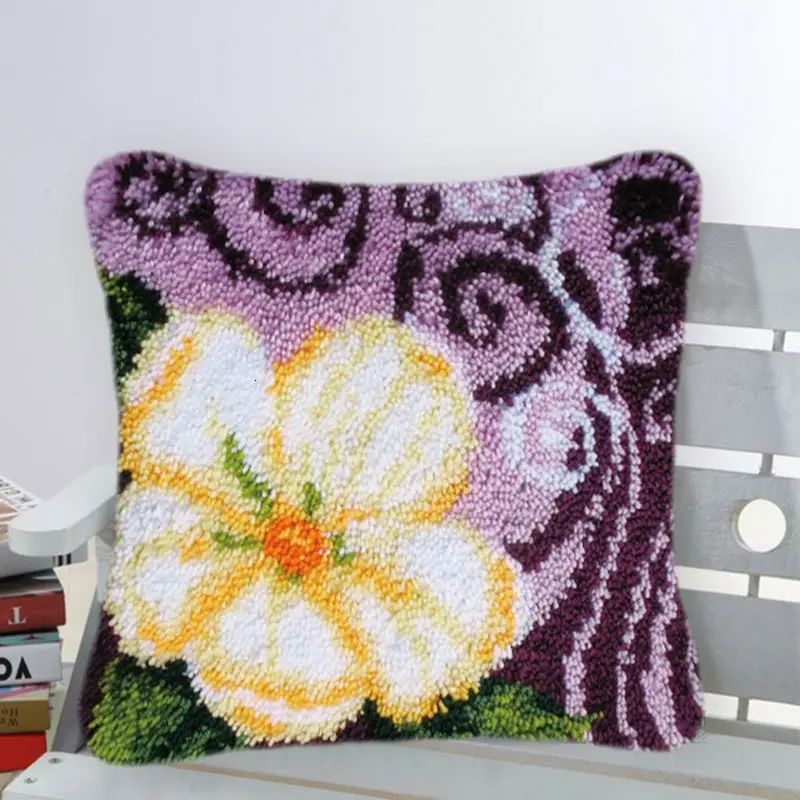 Модный Набор для девочек с защелкой, сделай сам, Knooppakket Smyrna Klink Haak Kleed Bloemen, подушки Foamiran для цветочной вышивки, кошки, собаки