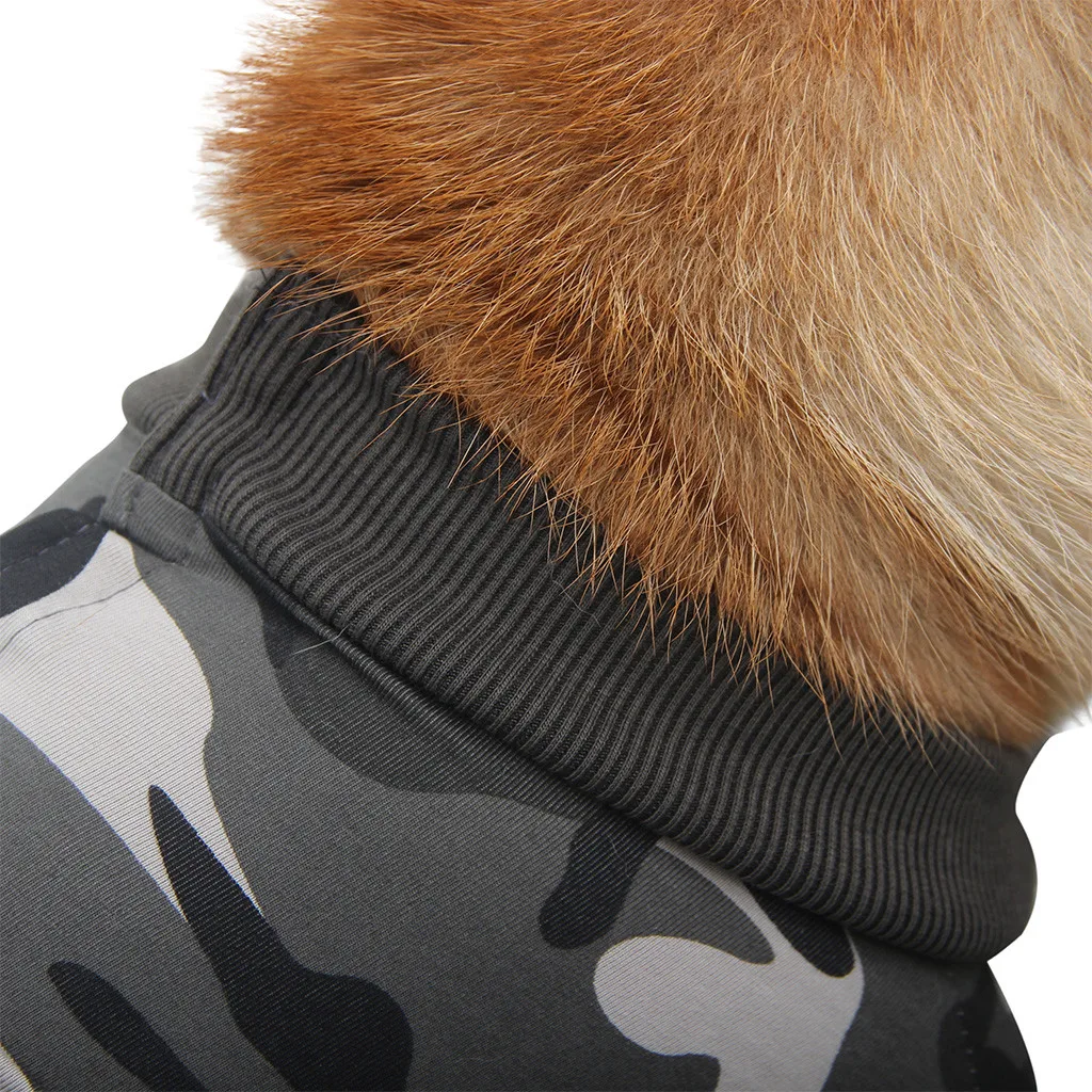 Даутон camouфлаг футболка для собак Мягкий регулируемый пояс куртка для домашних животных Костюм медицинский жилет Покупка#4JY23