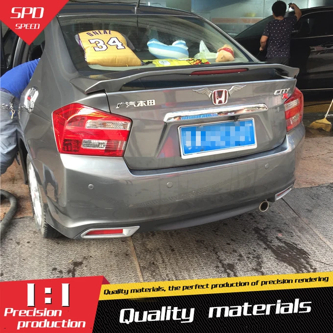 Спойлер для Honda City высококачественный спойлер из АБС материала заднего крыла