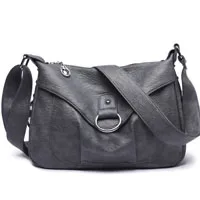 Sisjuly, повседневная женская сумка на плечо с заклепками, Вместительная женская сумка через плечо, сумки-мессенджеры, женские бордовые сумки - Цвет: Gray